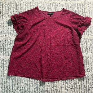 Lane Bryant Red Blouse
